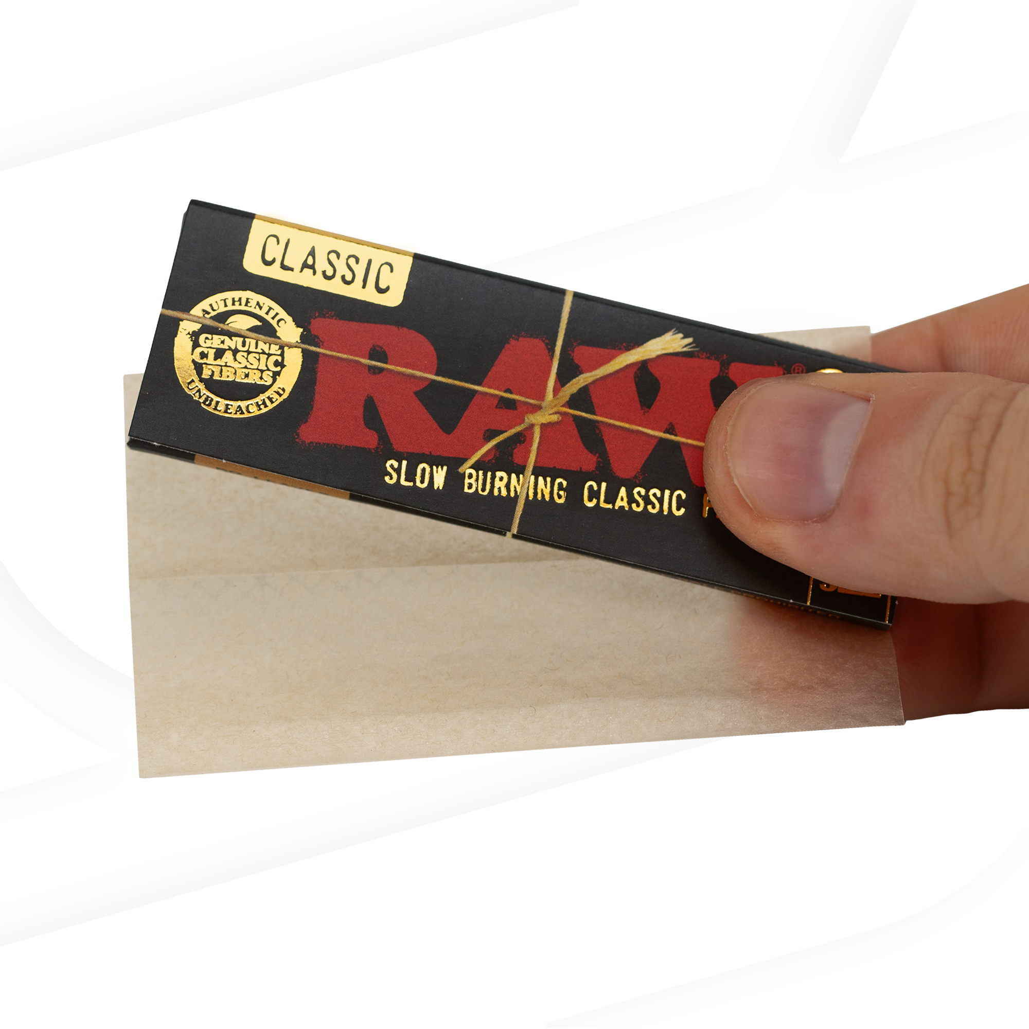 RAW Black Classic 1 1/4" Rolling Papers & Tips - Connoisseur Pack - Made In Spain