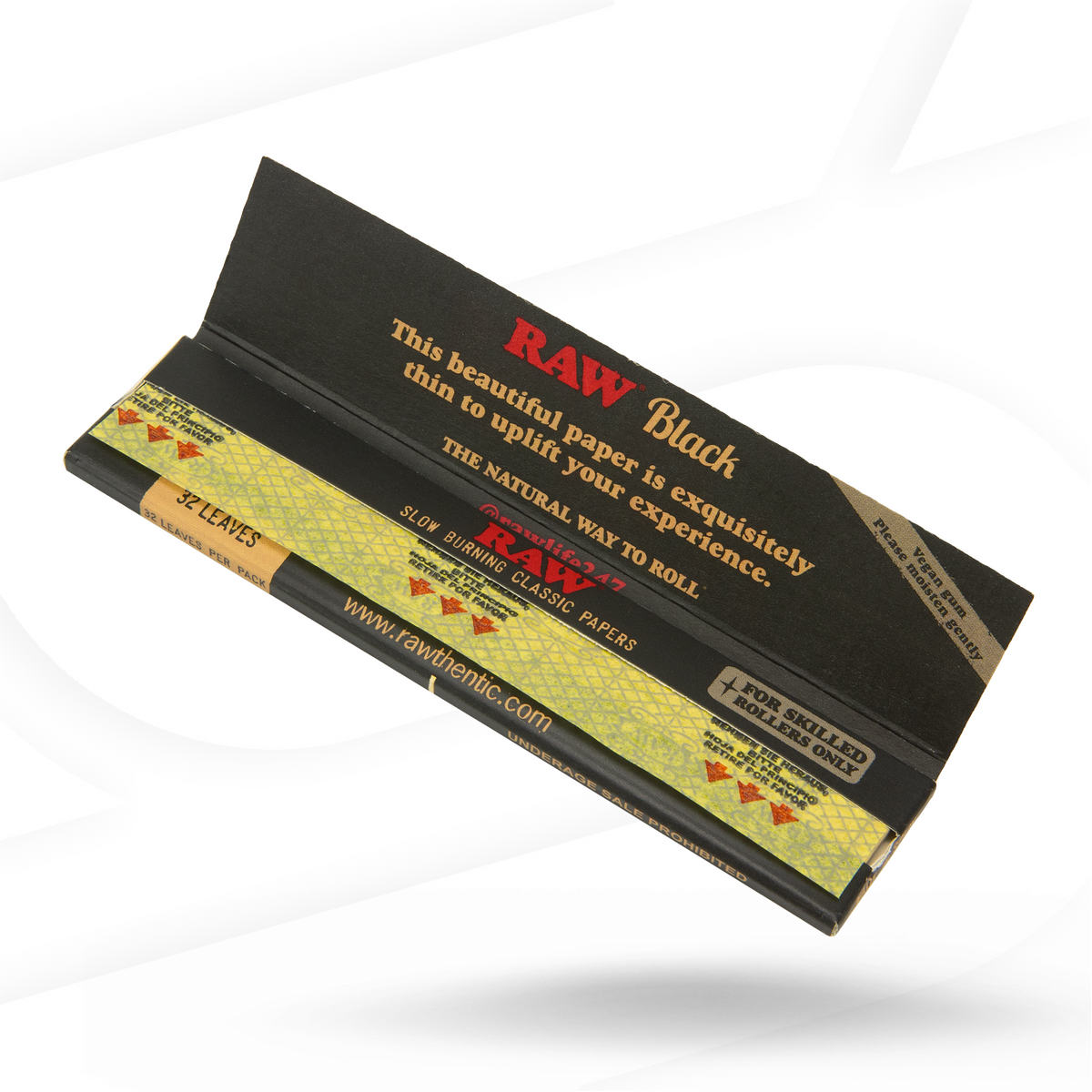 RAW Black Classic King Size Slim Rolling Papers Rolling Papers esd-official