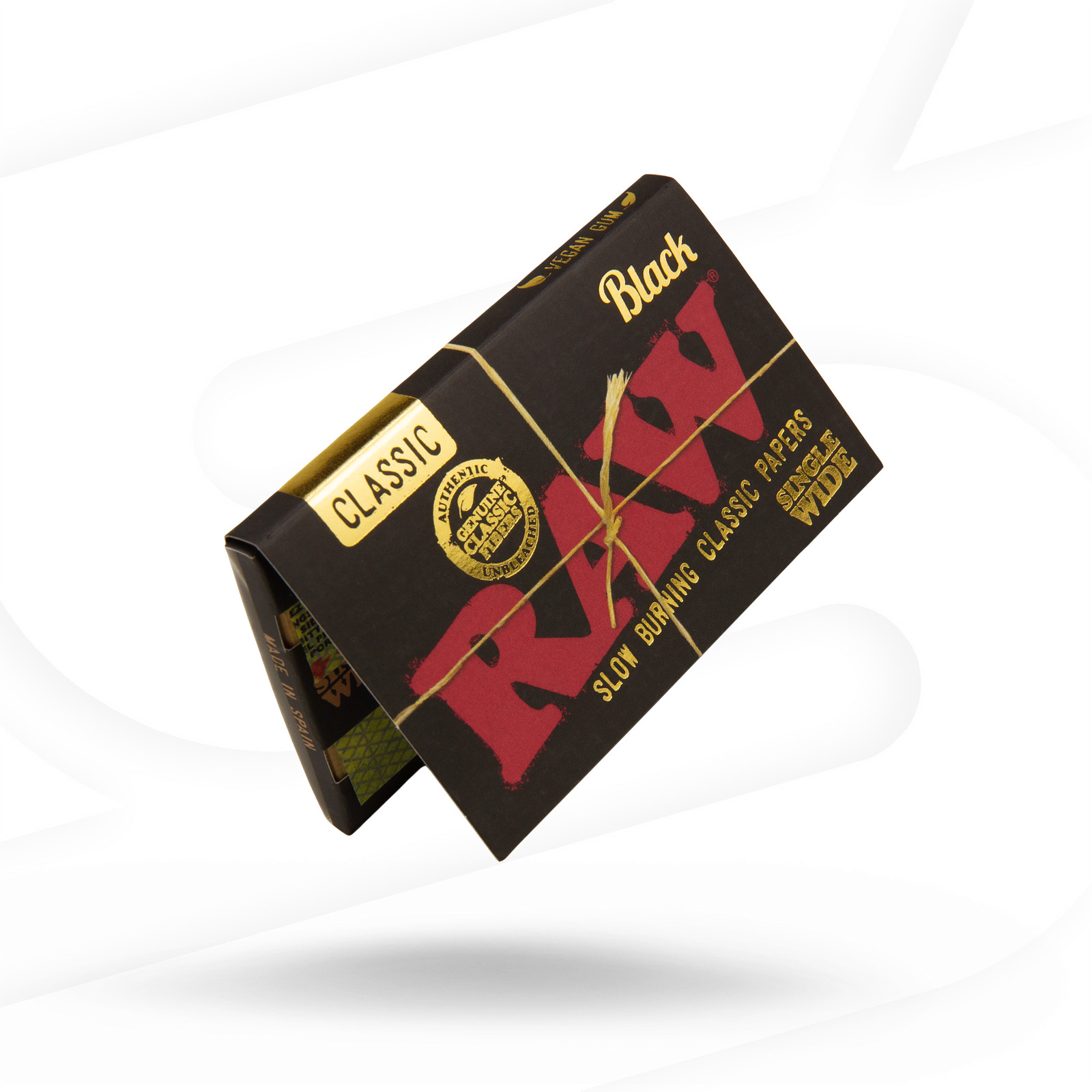 RAW Black Classic Single Wide Rolling Papers Rolling Papers esd-official