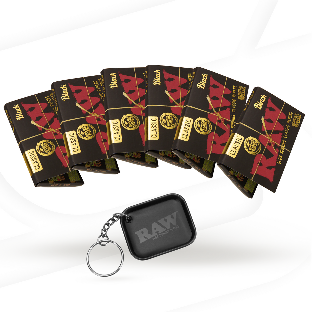 RAW Black Classic Single Wide Rolling Papers Rolling Papers esd-official