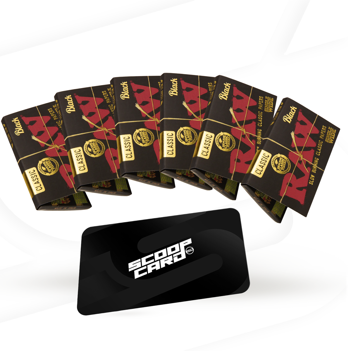 RAW Black Classic Single Wide Rolling Papers Rolling Papers BNDL-AAXX-0029 esd-official