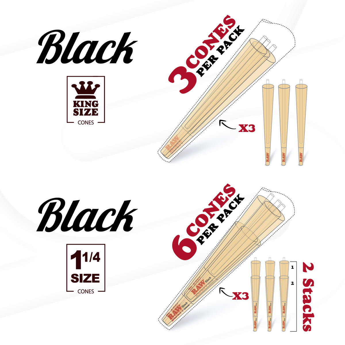 RAW Black Cones RAW Cones esd-official