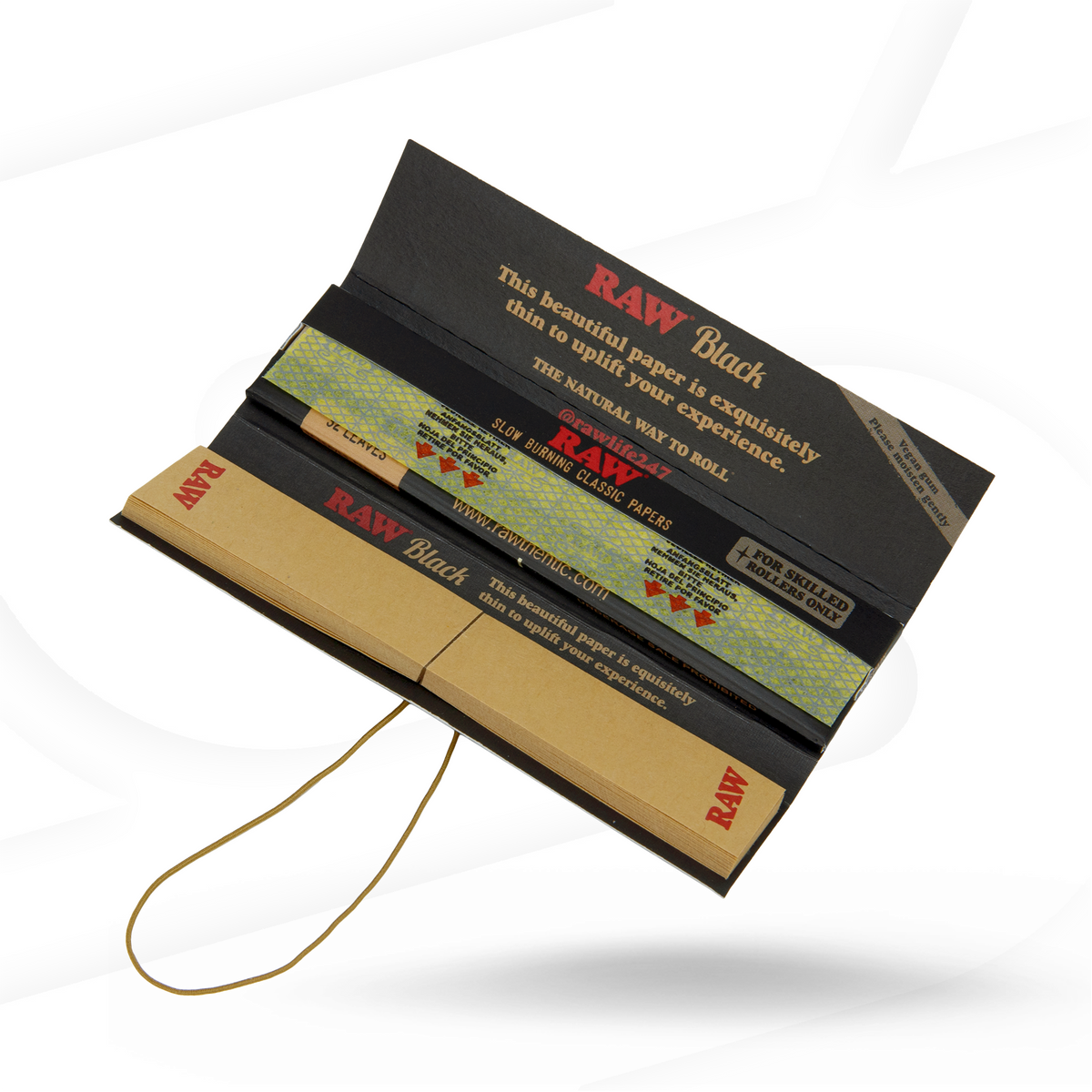 RAW Black Connoisseur King Size Slim Rolling Papers Rolling Papers esd-official