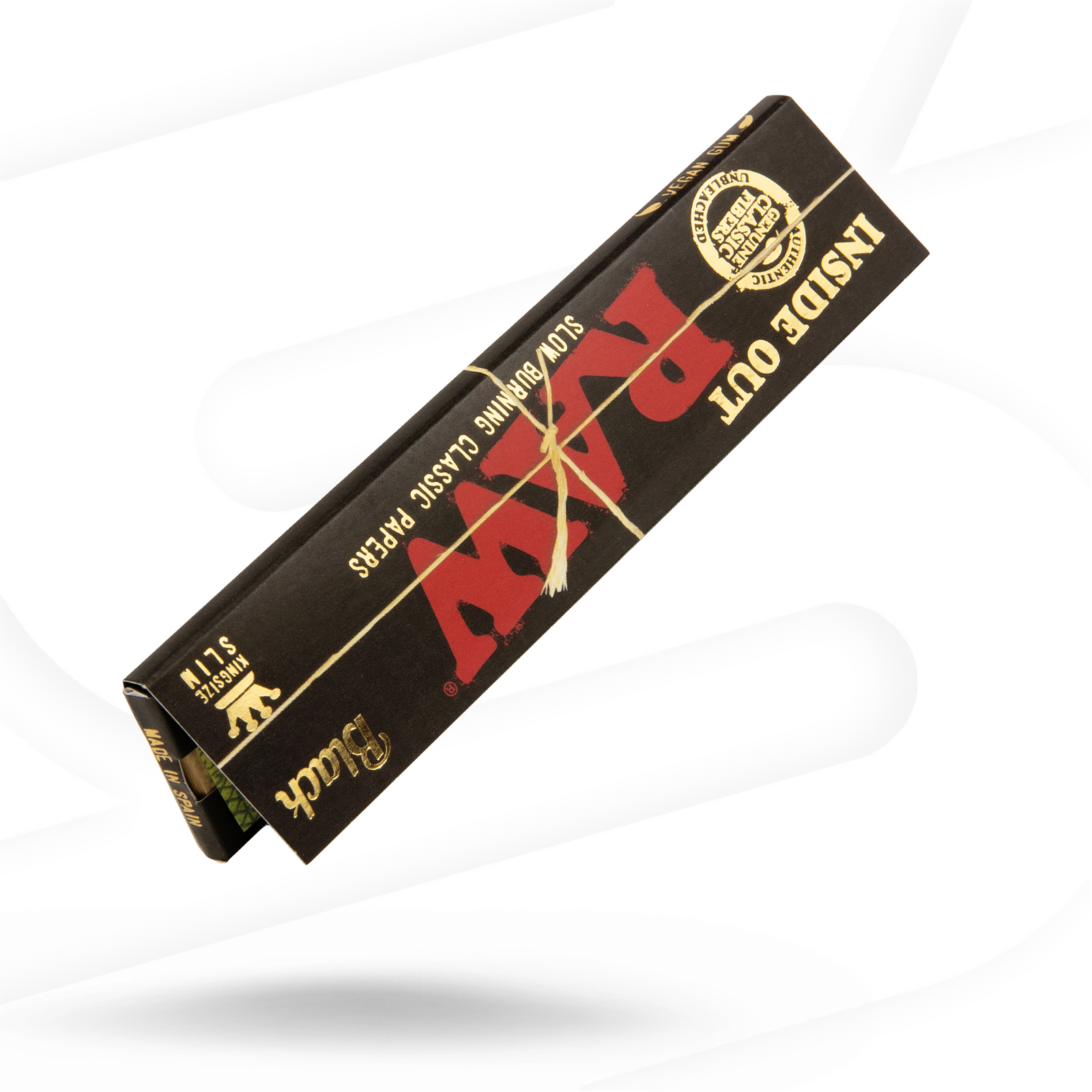 RAW Black Inside Out Classic King Size Slim Rolling Papers Rolling Papers esd-official