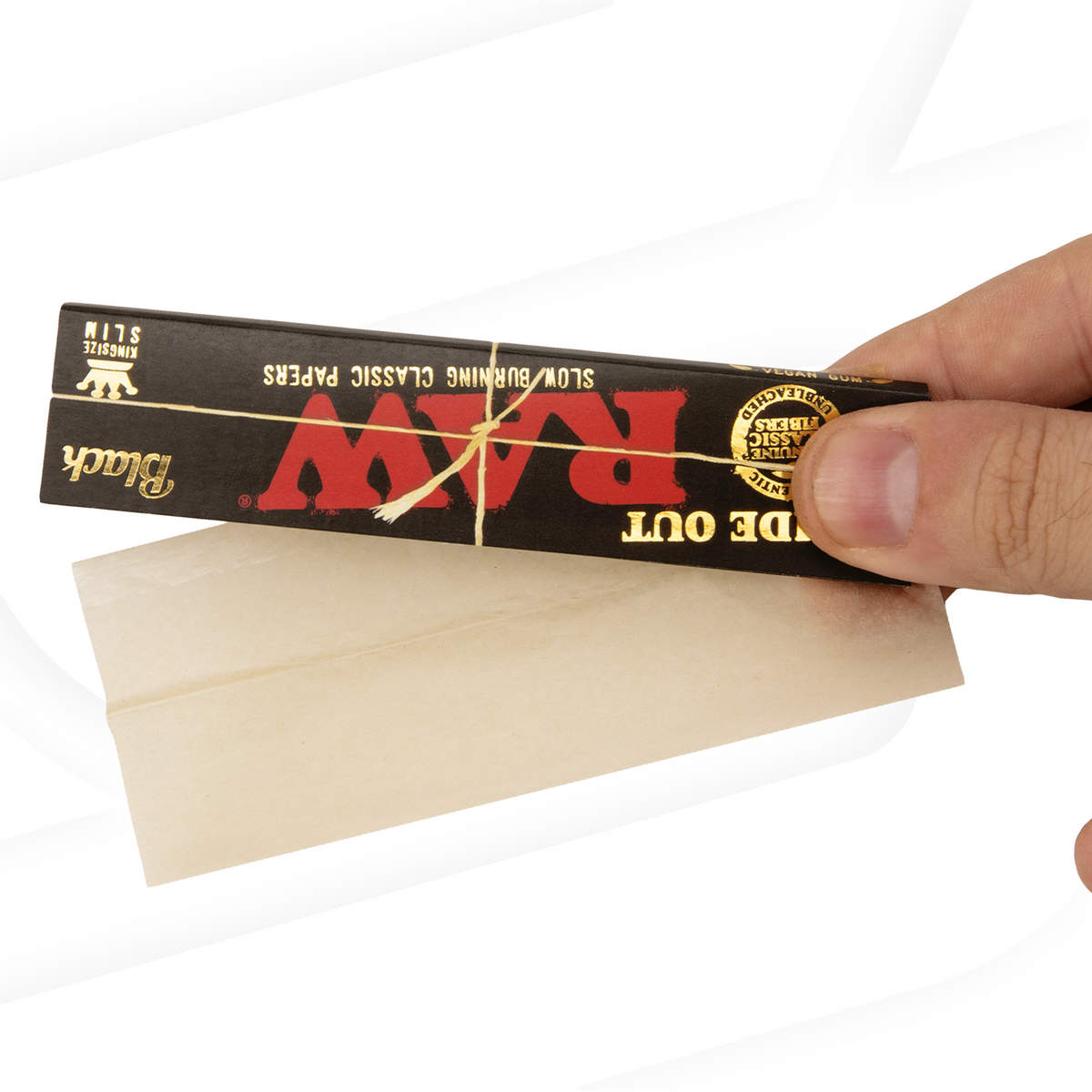 RAW Black Inside Out Classic King Size Slim Rolling Papers Rolling Papers RAWB-RPBK-KL01_1/50 esd-official