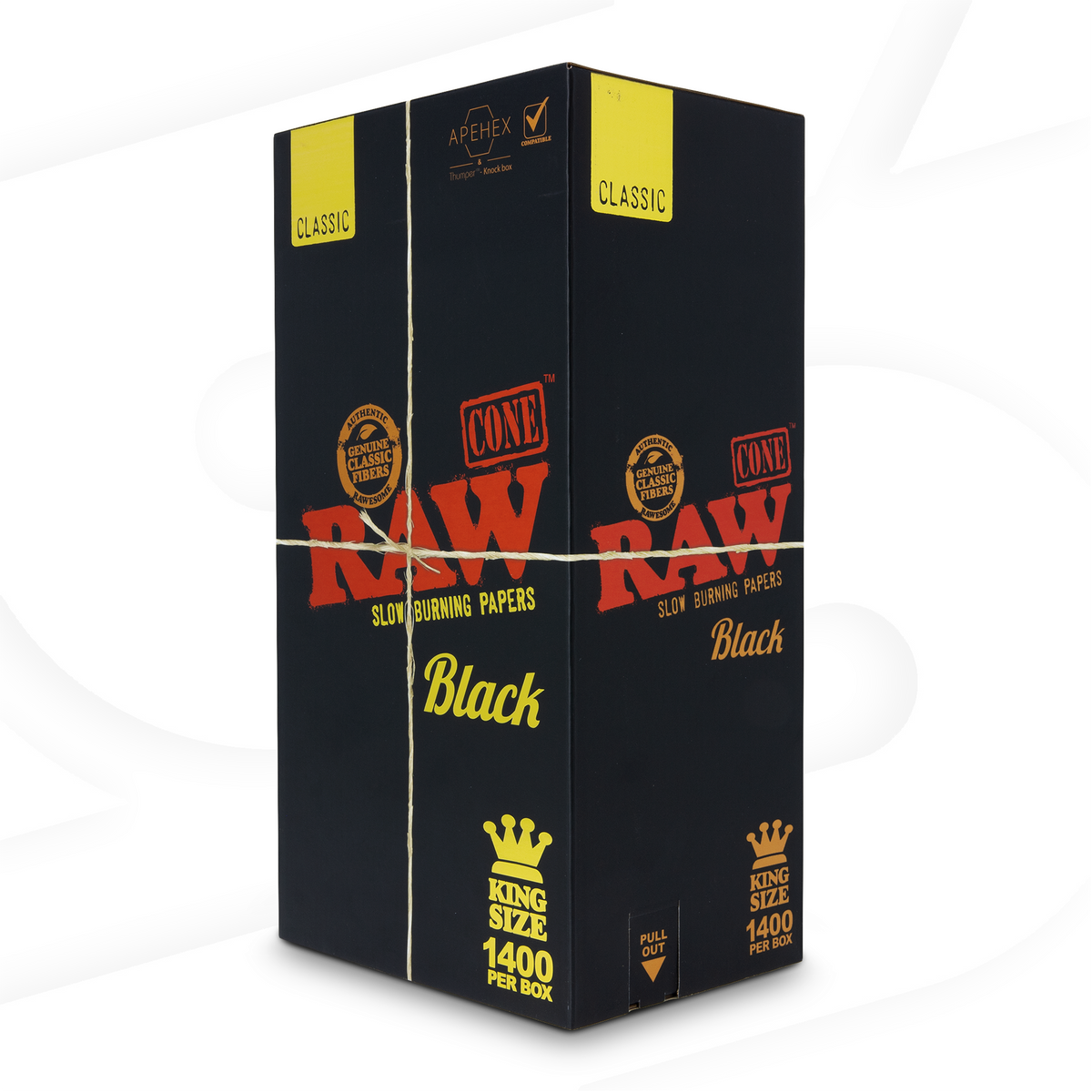 RAW Black King Size Cones | Bulk Box | 1400 Cones RAW Cones RAWT-CNBK-KS02 esd-official