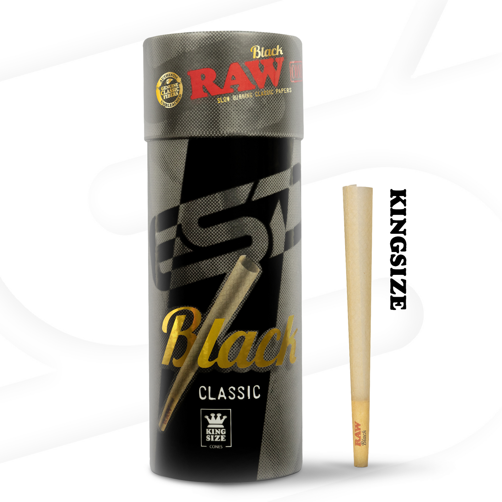 RAW Black King Size Cones RAW Cones esd-official