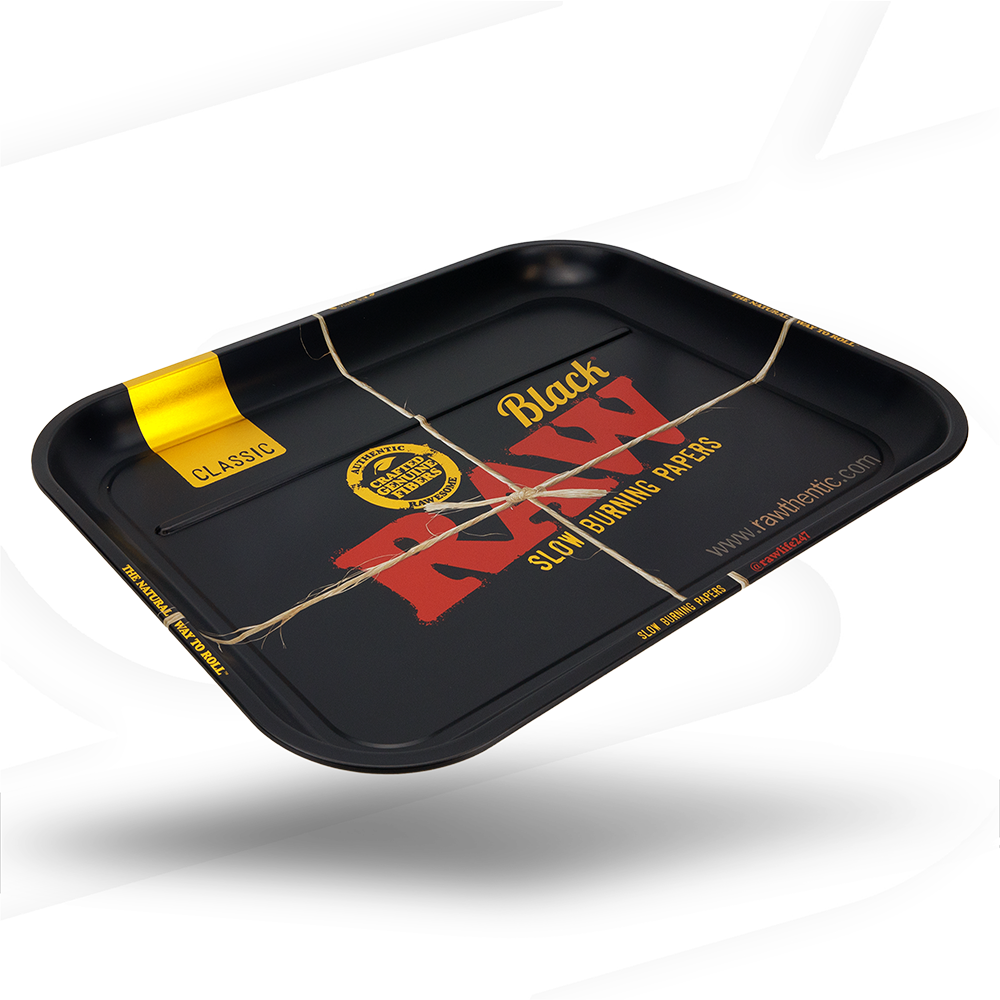 RAW Black Rolling Tray - XXL Rolling Trays RAWU-RATC-2X04 esd-official