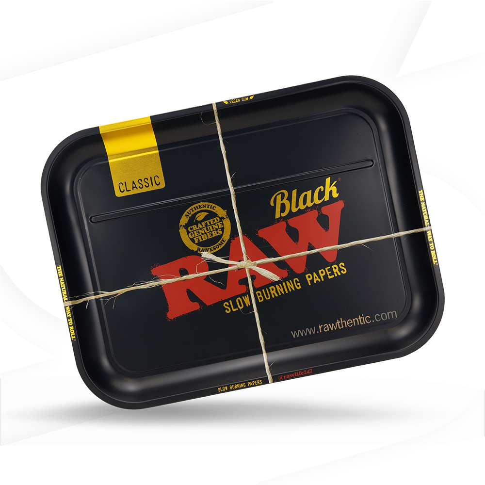 RAW Black Rolling Tray - XXL Rolling Trays RAWU-RATC-2X04 esd-official