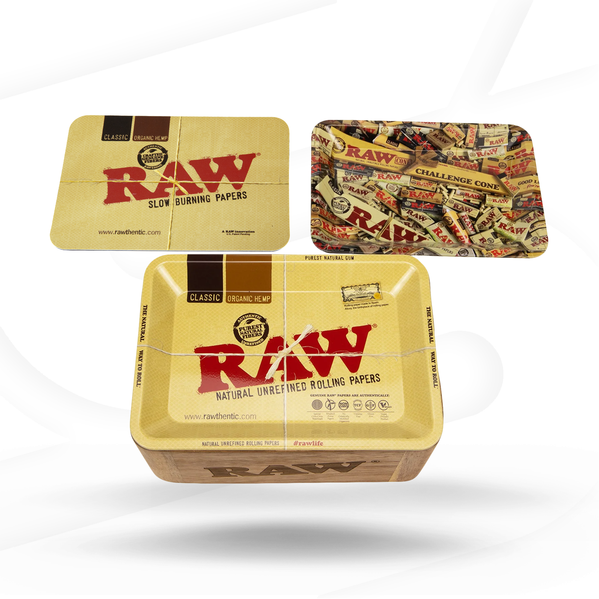 Raw Wooden Cache Box With Tray Raw Wooden Cache Box With Tray