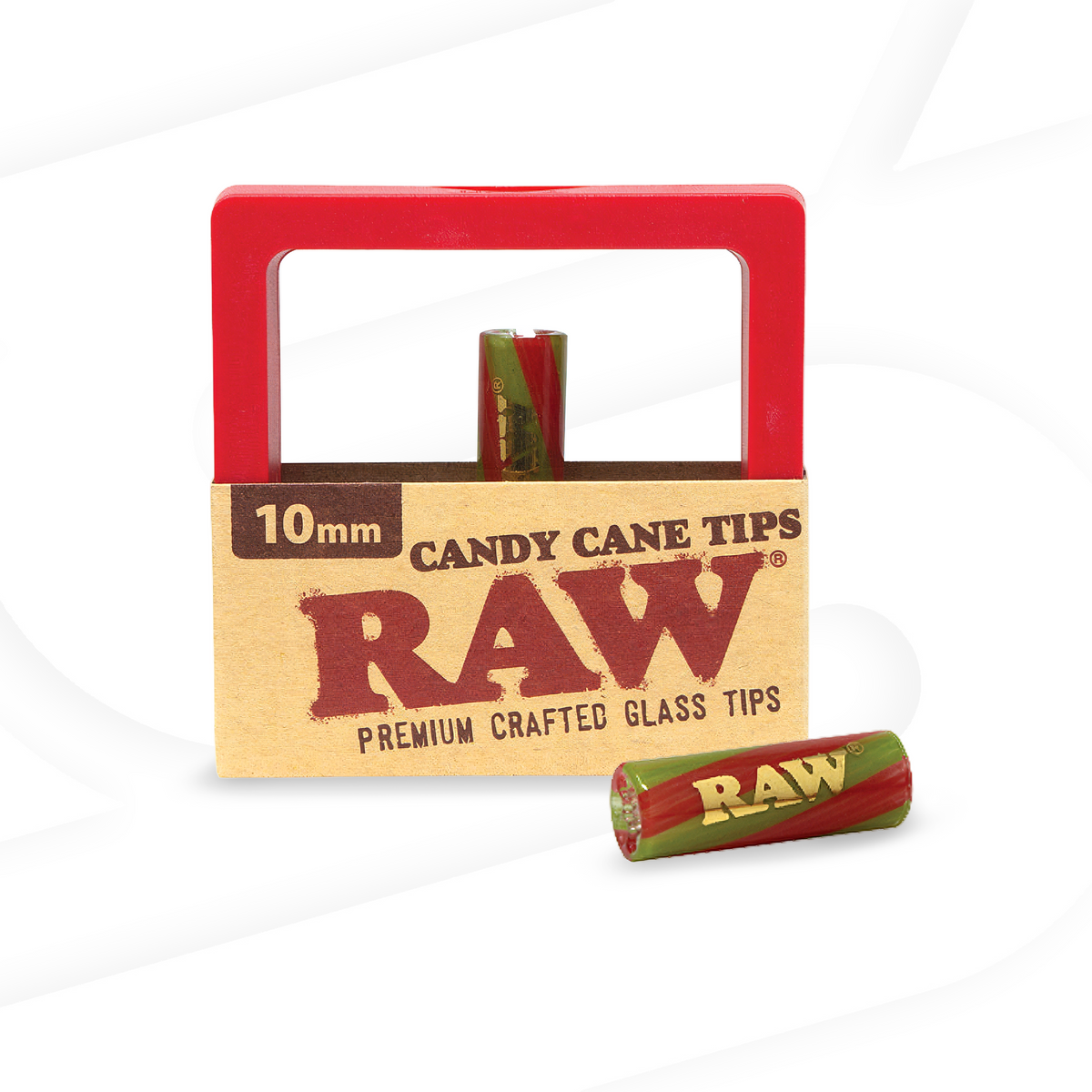 RAW Candy Cane Glass Tips Rolling Tips RAWU-RATH-0041 esd-official