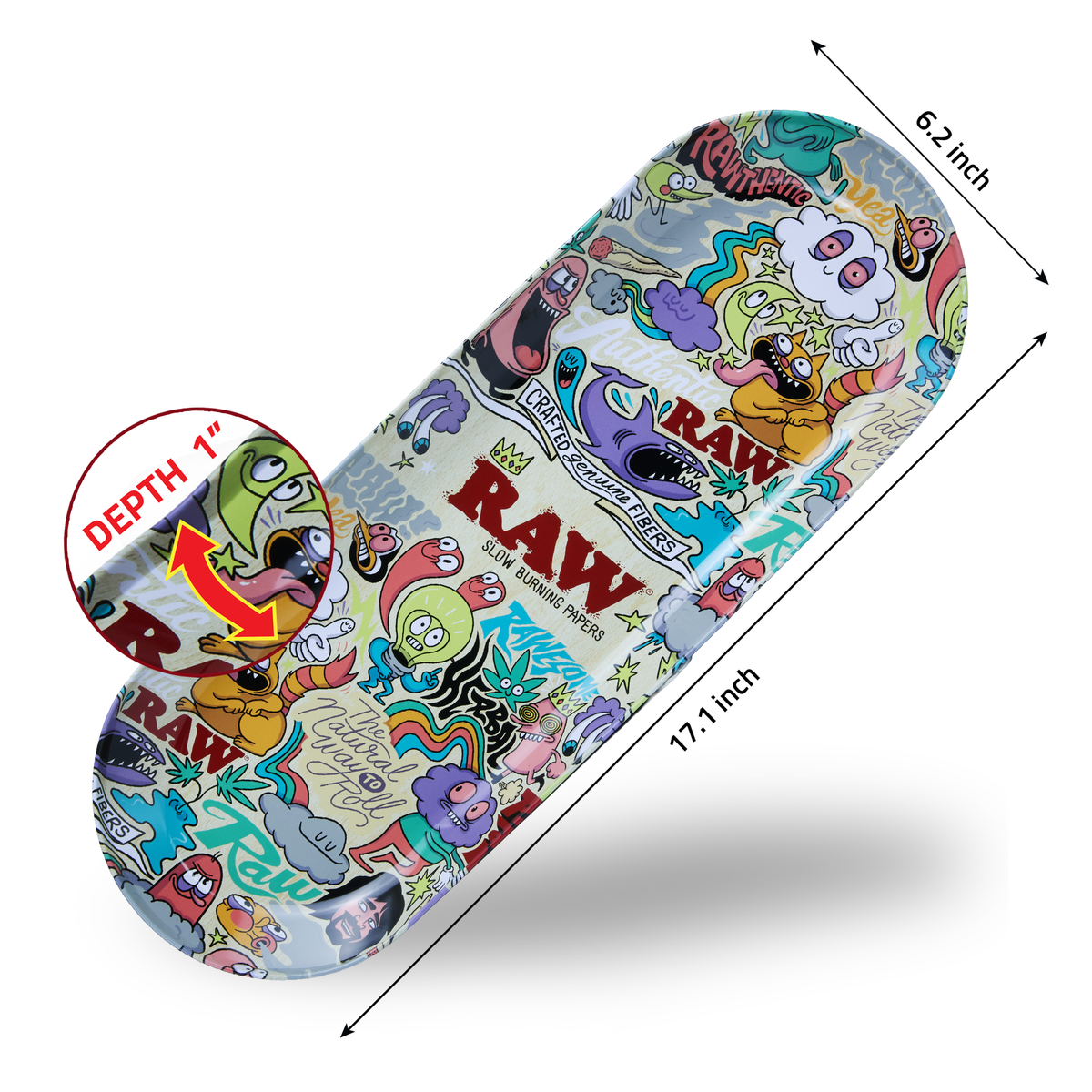 RAW Chris Psiacik Skate Deck Rolling Tray Rolling Trays RAWU-RATC-0017 esd-official