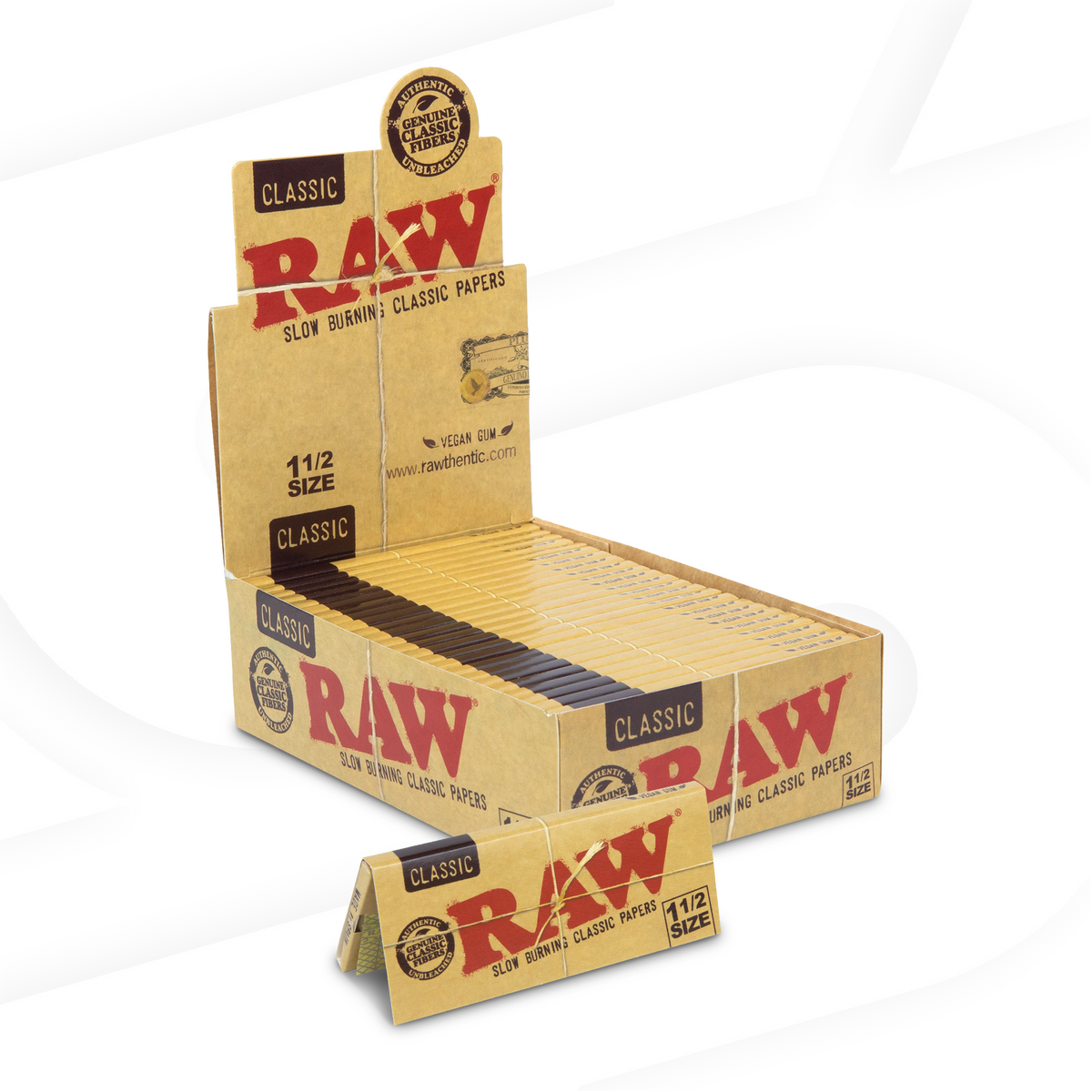 RAW Classic 1 1/2 Rolling Papers Rolling Papers RAWB-RPCL-1201 esd-official