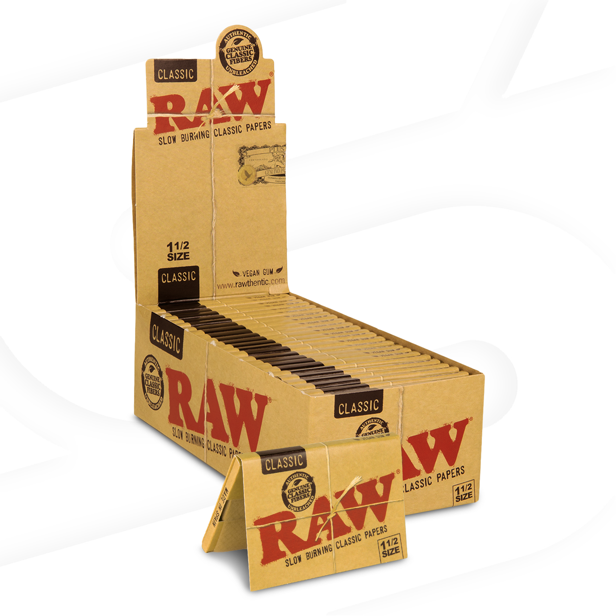 RAW Classic 1 1/2 Rolling Papers Rolling Papers RAWB-RPCL-1201 esd-official