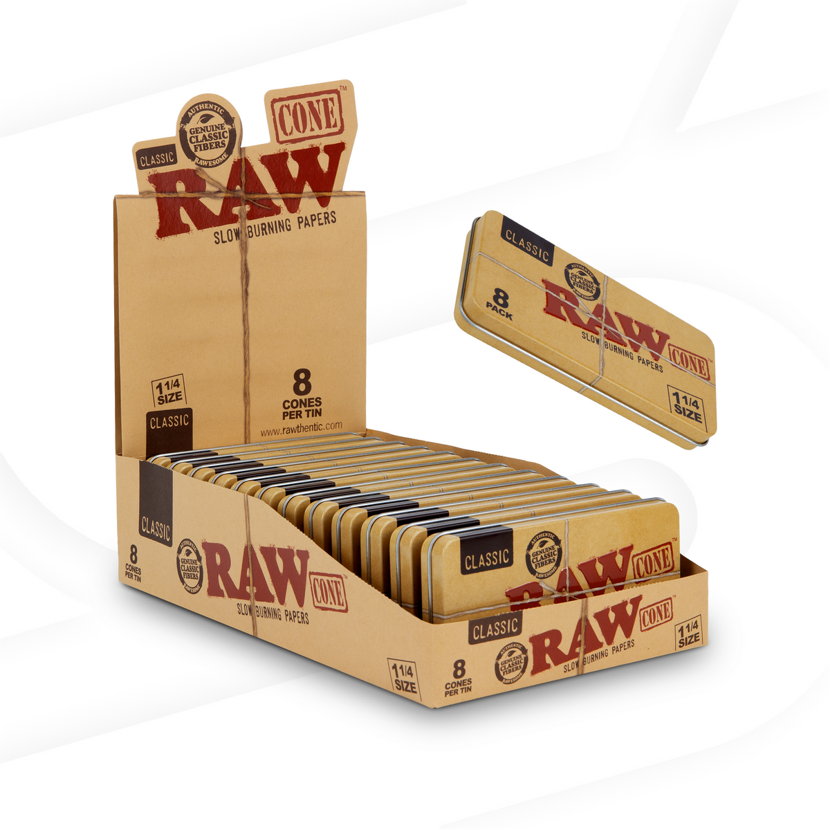 RAW Classic 1 1/4 Cone Tin RAW Cones RAWB-RPCL-1409_1/13 esd-official