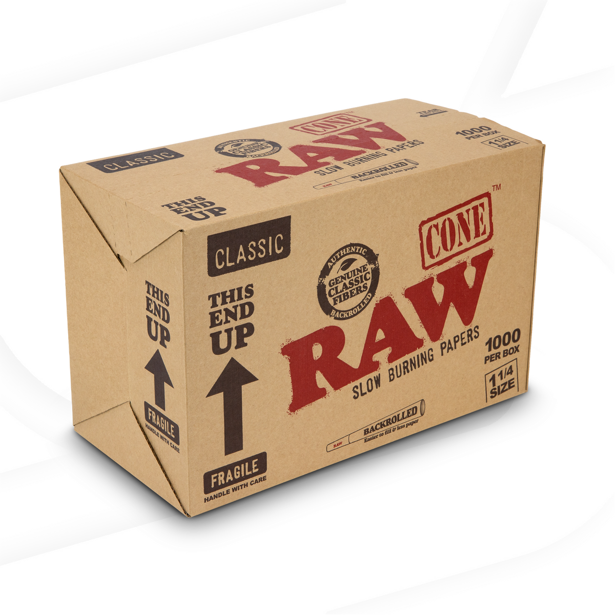 RAW Classic 1¼ Cones | Bulk Box | 1000 Cones RAW Cones RAWT-CNCL-1401 esd-official