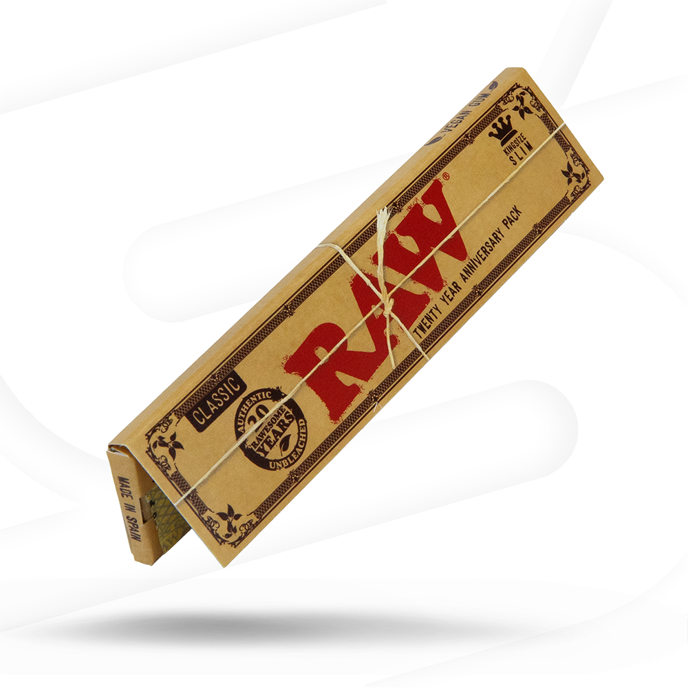 RAW Classic 20 Year Anniversary King Size Slim Rolling Papers Rolling Papers esd-official