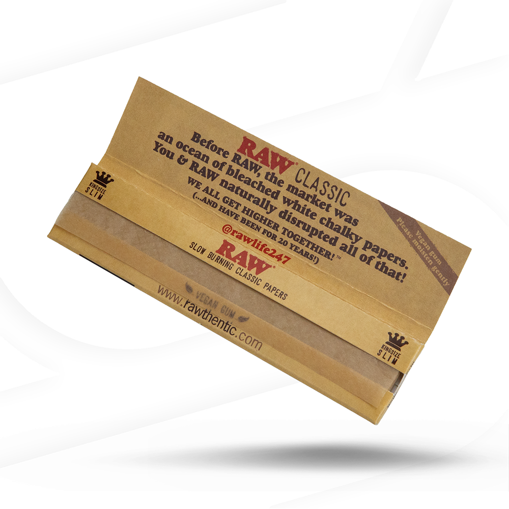 RAW Classic 20 Year Anniversary King Size Slim Rolling Papers Rolling Papers esd-official