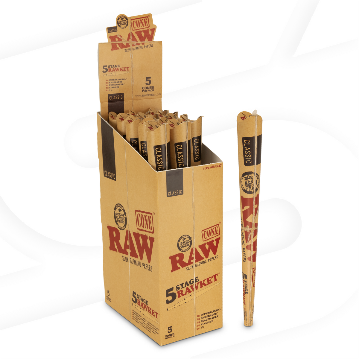 RAW Classic 5 Stage RAWket Pack RAW Cones RAWB-CNCL-0001 esd-official