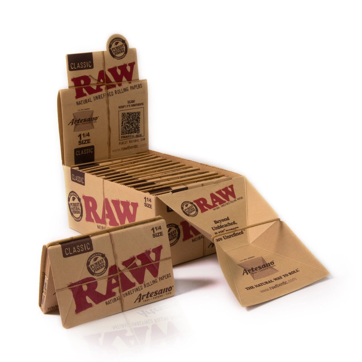 RAW Classic Artesano 1 1/4 Rolling Papers Rolling Papers RAWB-RPCL-1403 esd-official