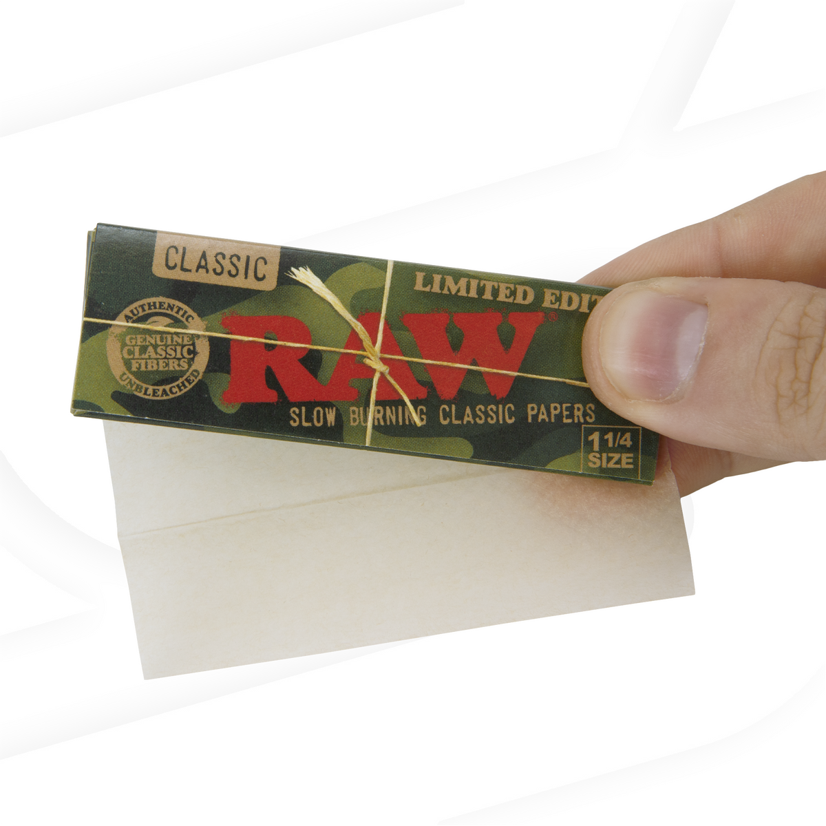 RAW Classic Camo 1 1/4 Rolling Papers Rolling Papers RAWB-RPCL-1408_1/24 esd-official