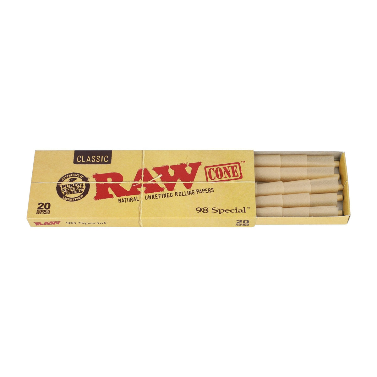 RAW Classic Cones - 20 Pack RAW Cones RAWB-CNCL-9802_1/12 esd-official