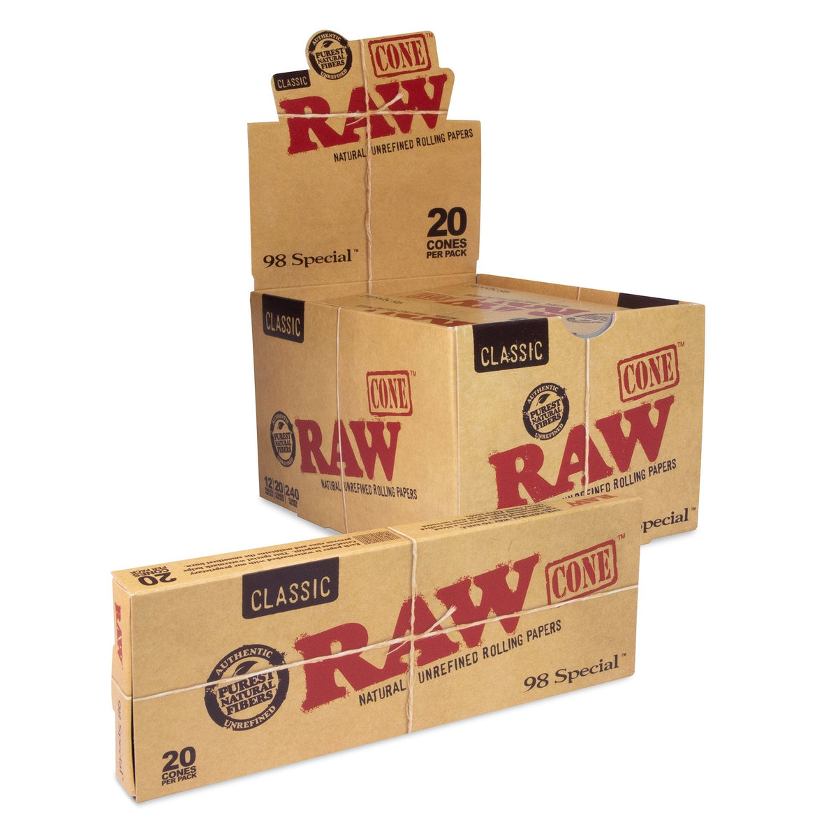 RAW Classic Cones - 20 Pack RAW Cones RAWB-CNCL-9802 esd-official