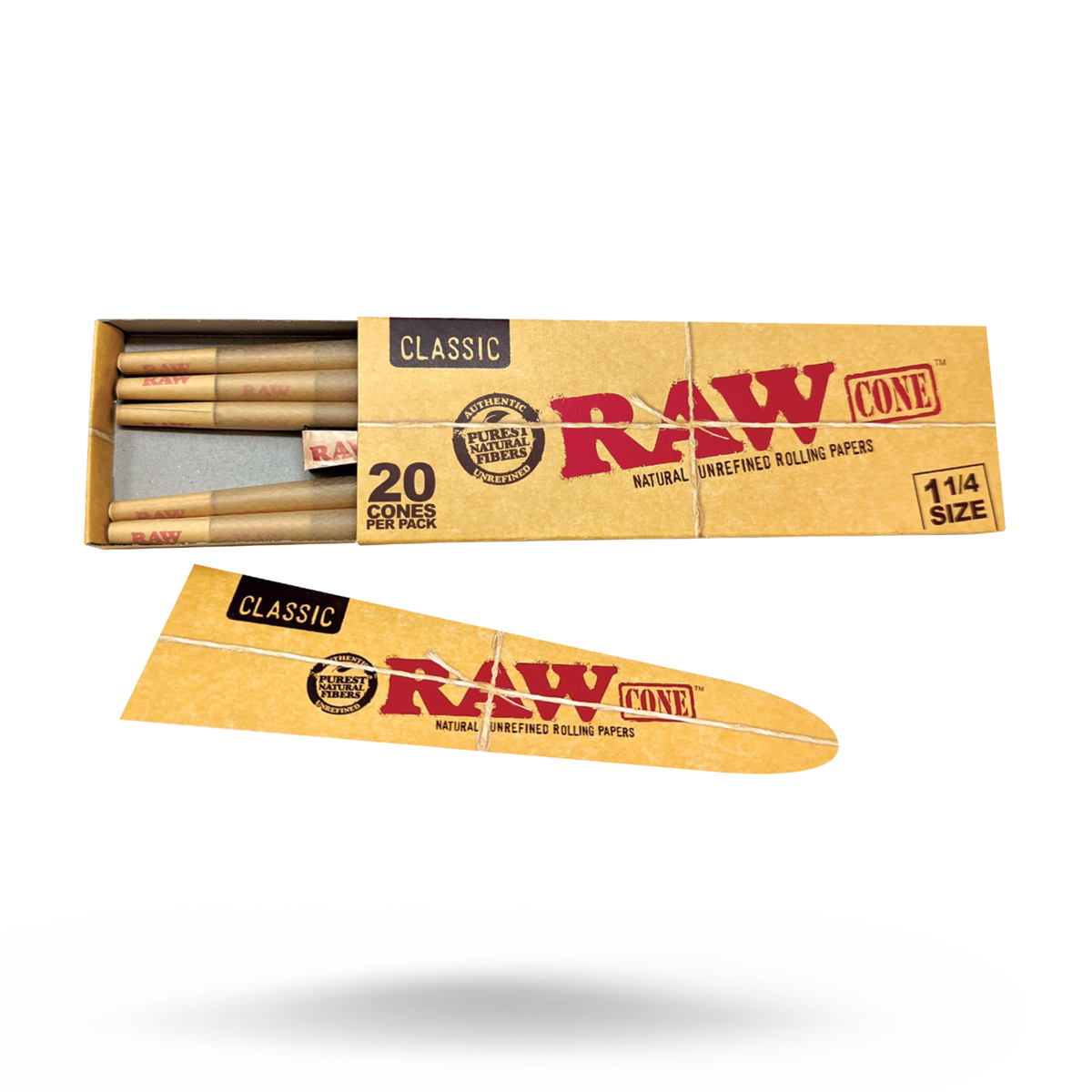 RAW Classic Cones - 20 Pack RAW Cones RAWB-CNCL-1405_1/12 esd-official