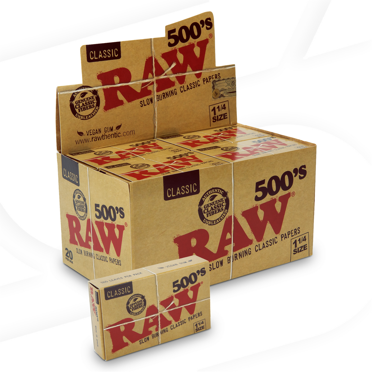 RAW Classic Creaseless 1 1/4 Rolling Papers Rolling Papers RAWB-RPCL-1404 esd-official