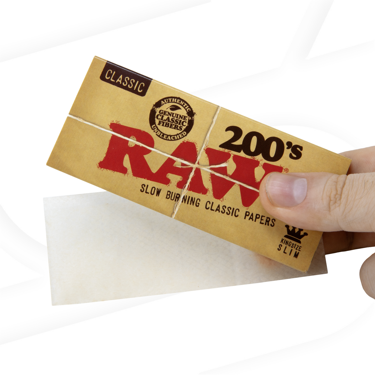 RAW Classic Creaseless King Size Slim Rolling Papers - 200 Rolling Papers RAWB-RPCL-KL04_1/40 esd-official