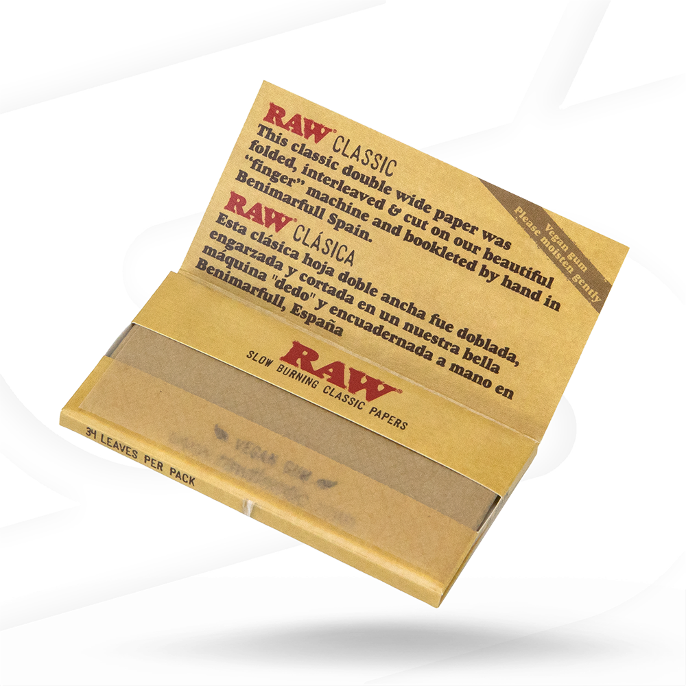 RAW Classic Double Wide Rolling Papers Rolling Papers esd-official