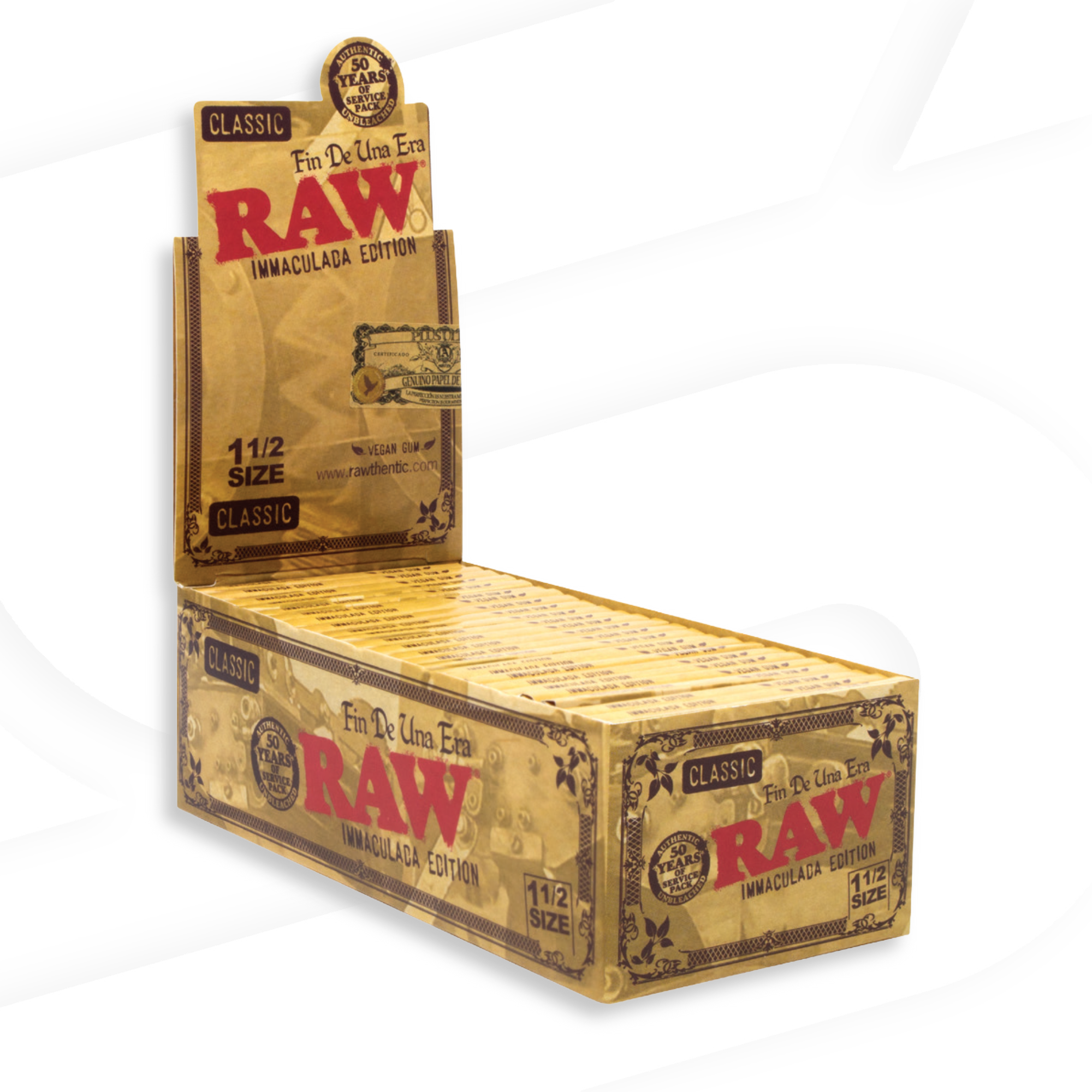 RAW Classic King Size Wide 3 Meter Rolling Paper Rolls - 3 Packs