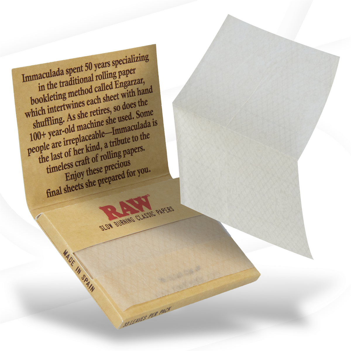 RAW Classic Immaculada 1 1/2 Rolling Papers Rolling Papers RAWB-RPCL-1202_1/25 esd-official