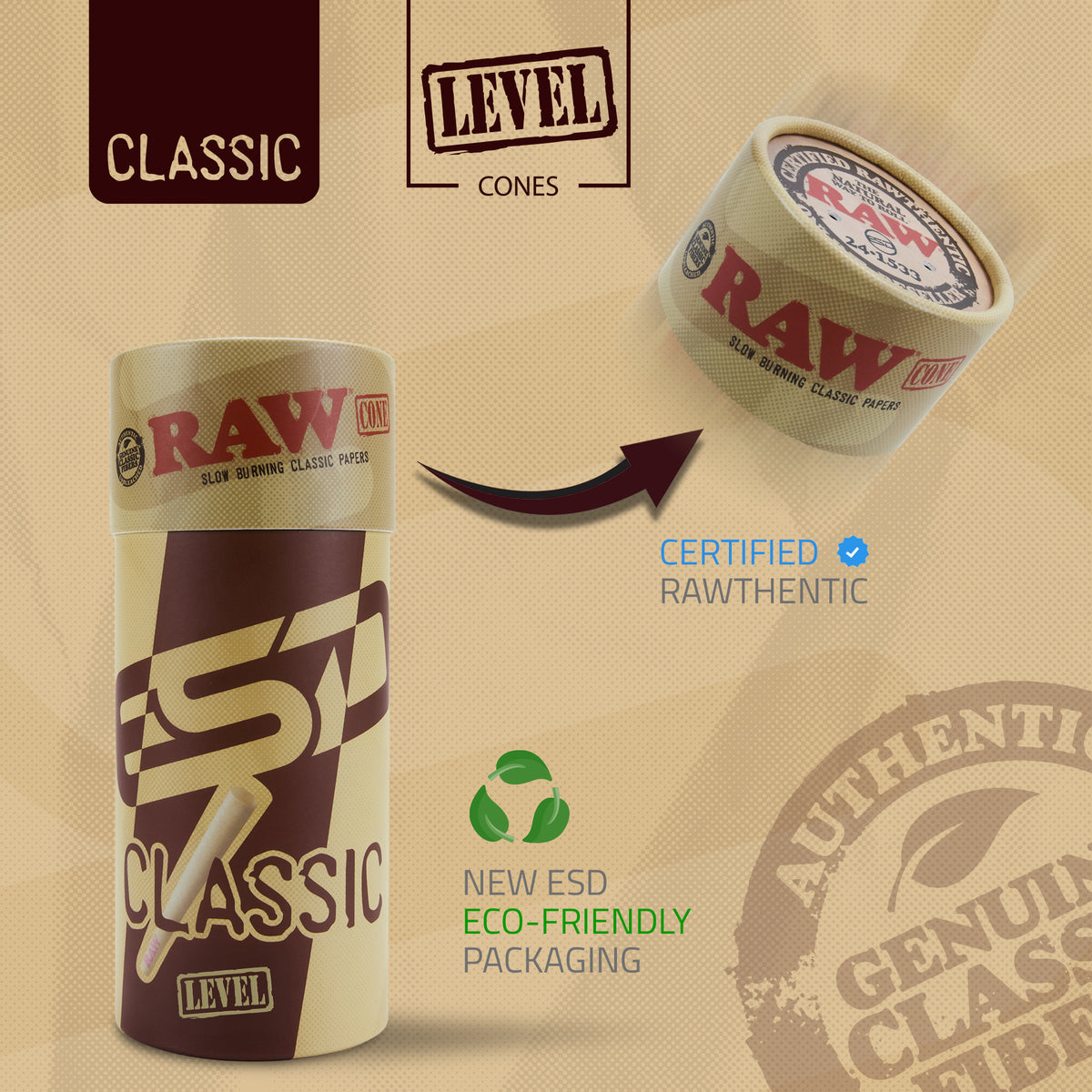 RAW Classic Level Cones RAW Cones RAWR-CNCL-LV02 esd-official