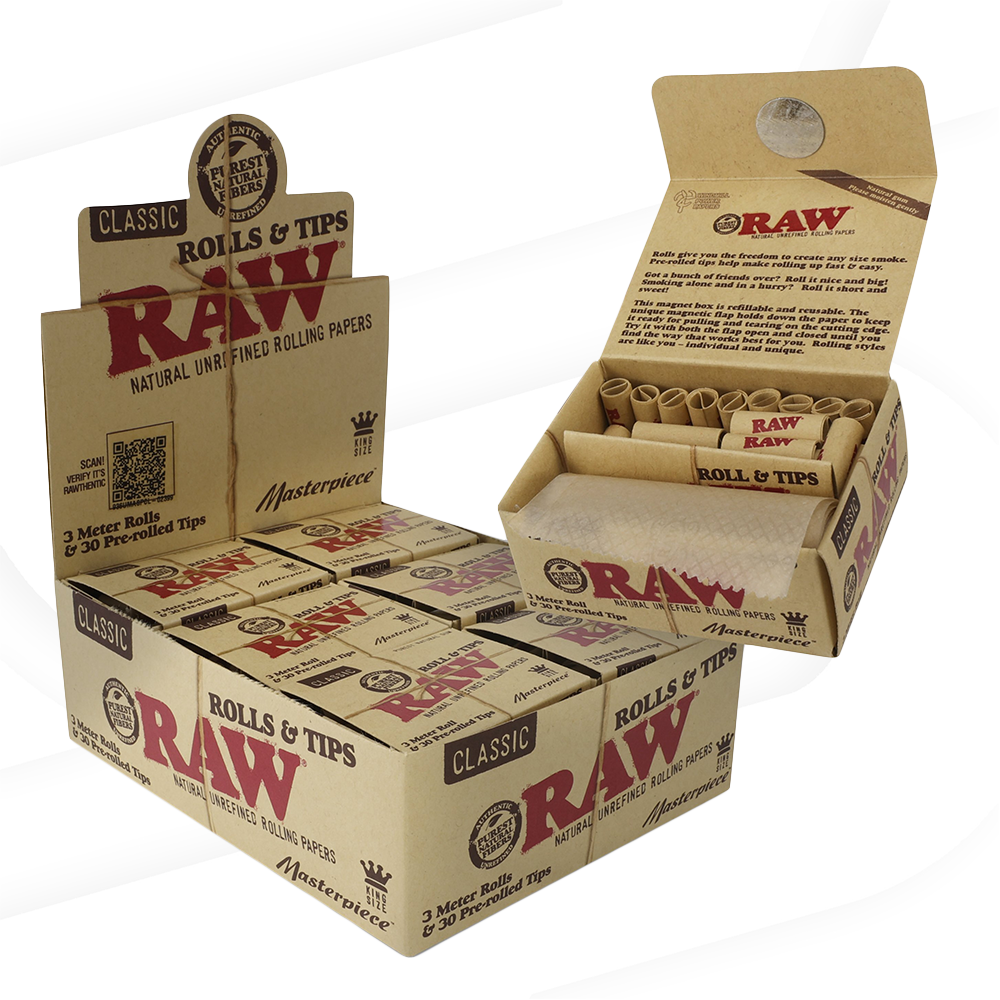 RAW Classic Masterpiece Rolls - 3 Meters Rolling Papers RAWB-RPCL-KS01 esd-official