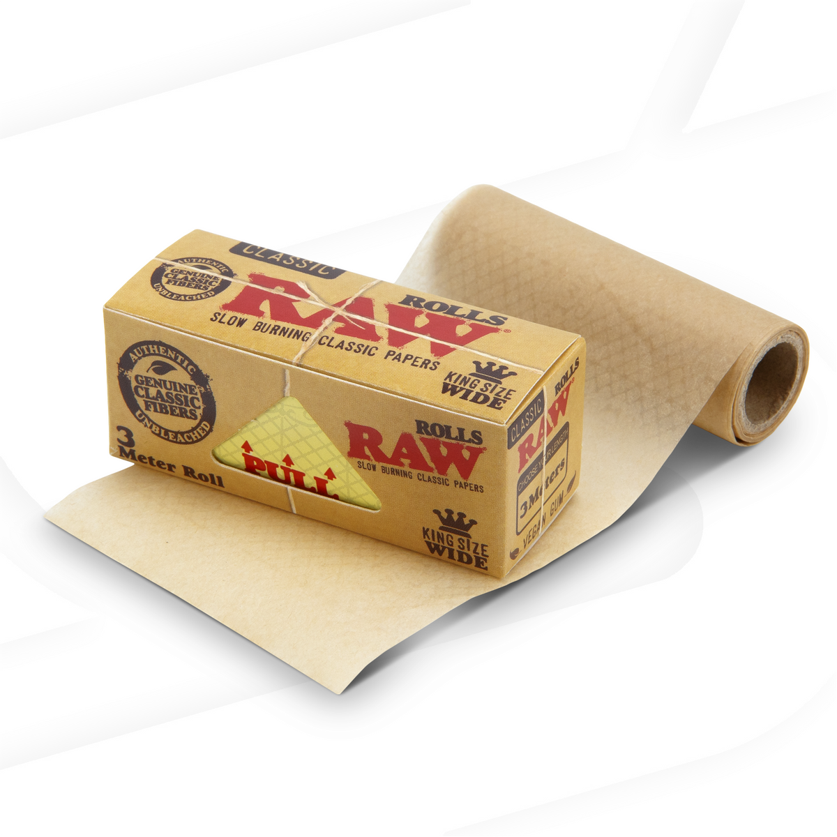 RAW Classic Paper Rolls King Size - 3 Meters Rolling Papers esd-official