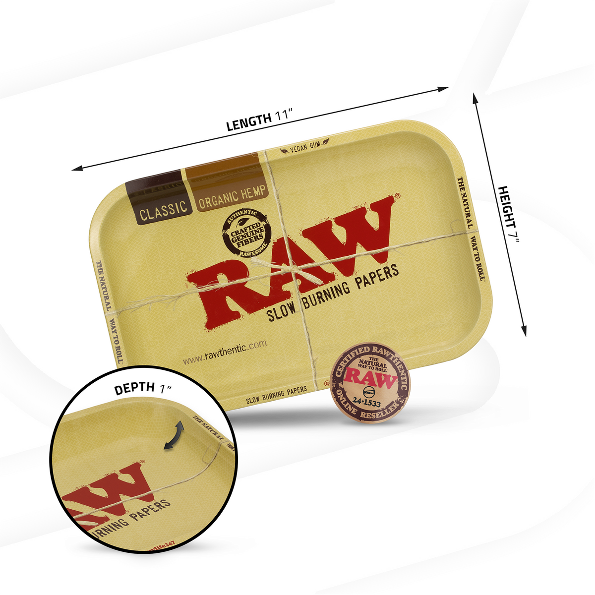 RAW Classic Rolling Trays Rolling Trays RAWU-RATC-0S05 esd-official