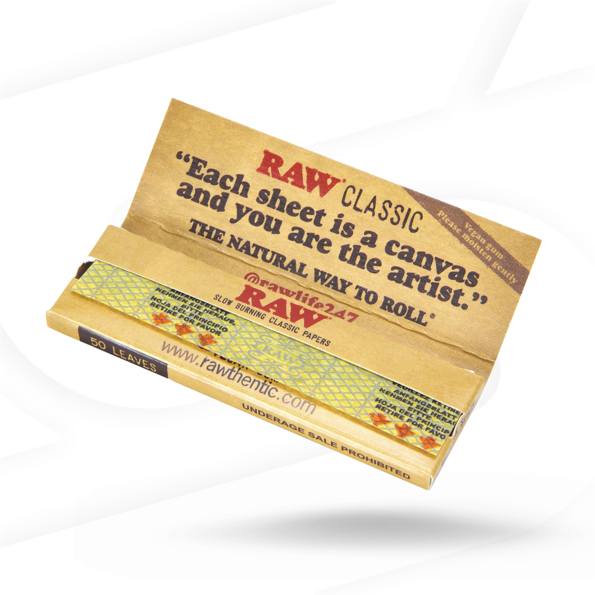 RAW Classic Singe Wide Single Window Rolling Papers Rolling Papers esd-official