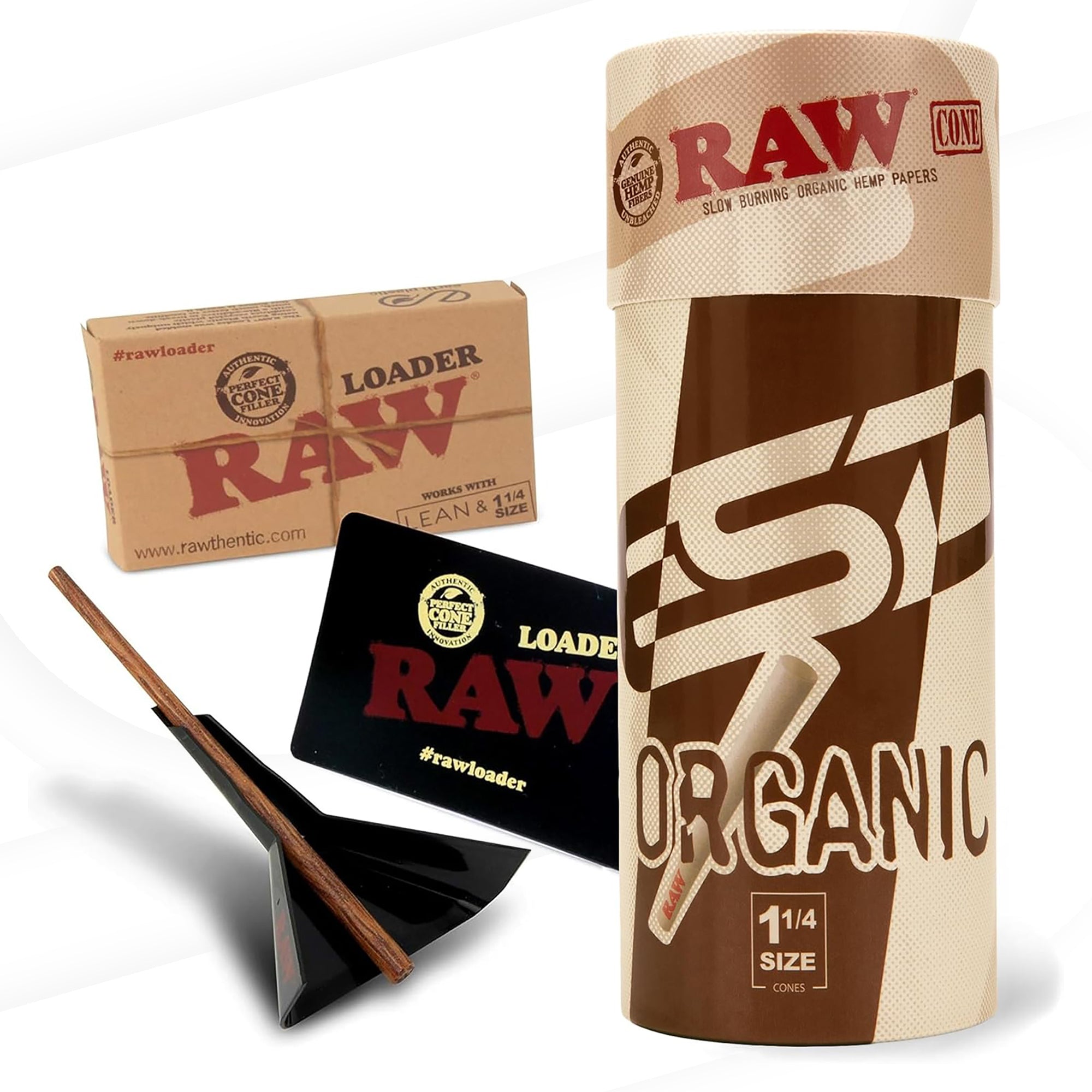 RAW Cone Loader Bundle with 50 Organic Cones Bundles RAWK-CNOH-1402 esd-official