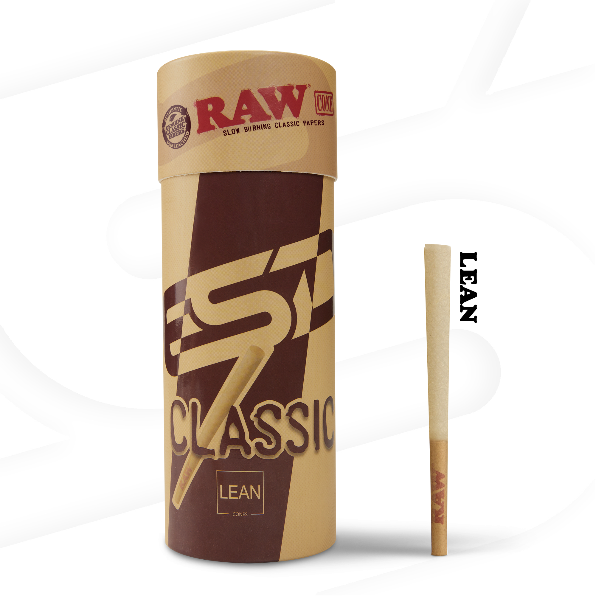 RAW Cones Lean Classic Slow Burning Rolling Papers RAW Cones esd-official
