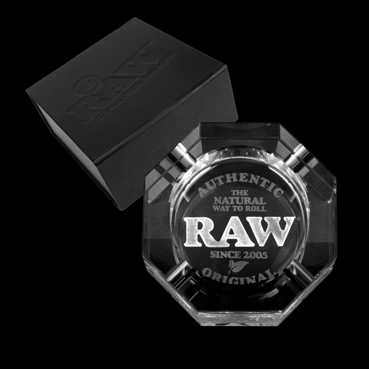 RAW Crystal Ashtray Rolling Trays RAWU-RAAS-0003 esd-official