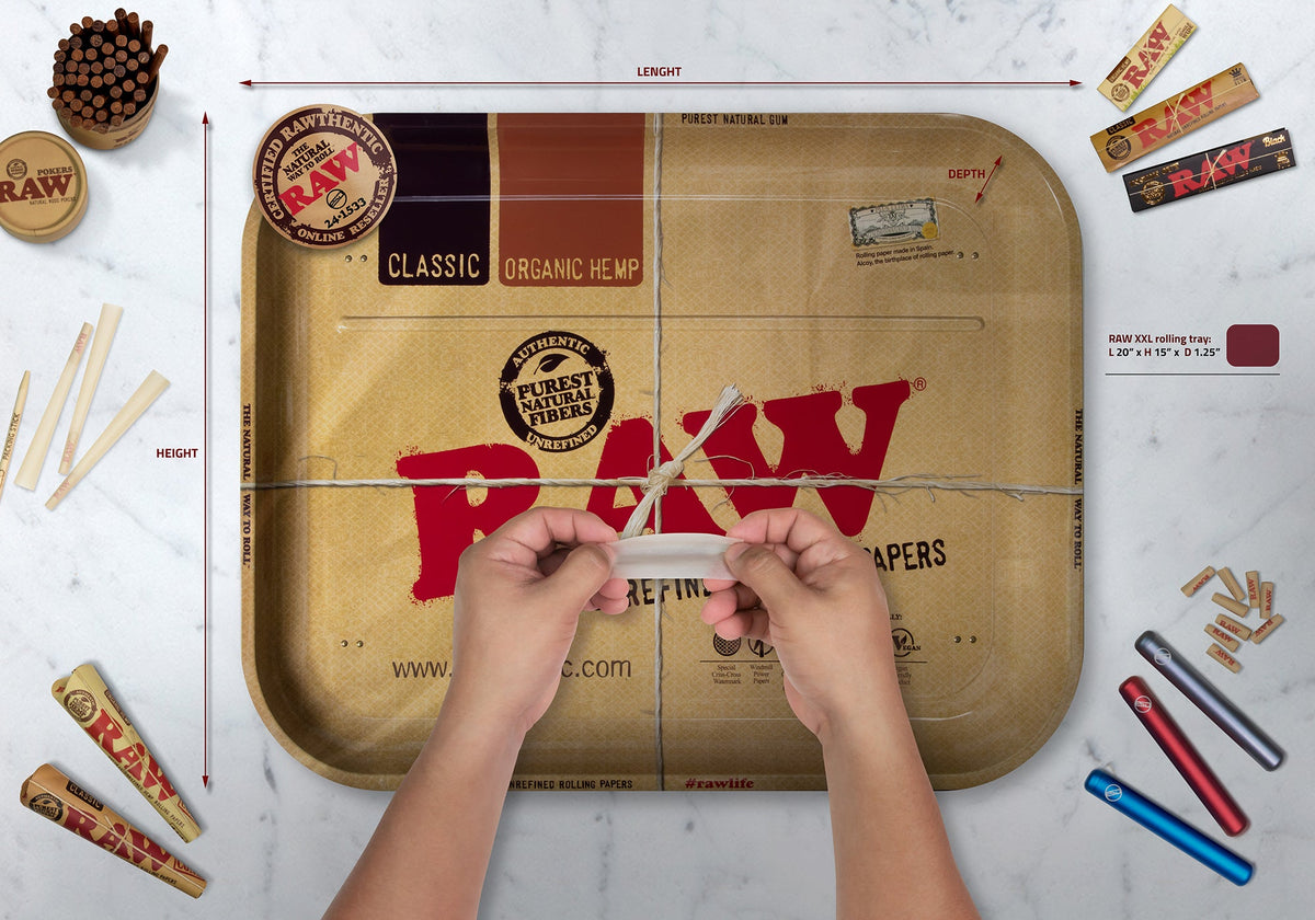 RAW Dinner Rolling Tray | XXL Rolling Trays RAWU-RATC-2X03 esd-official