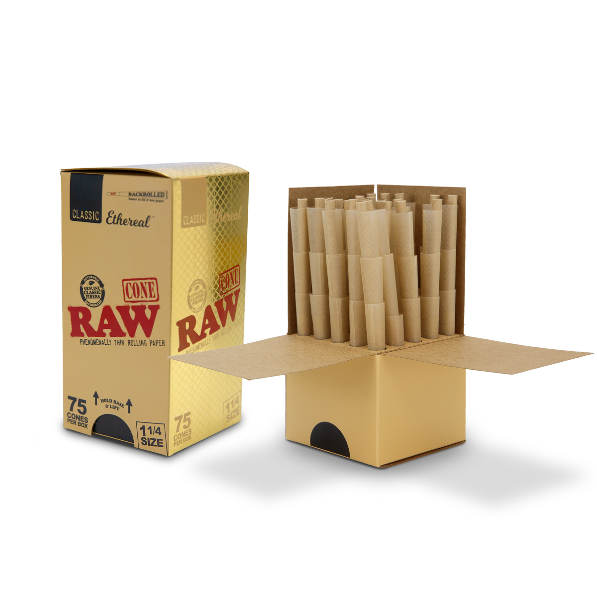 RAW Ethereal Pre Rolled Cones - 75 Pack RAW Cones esd-official
