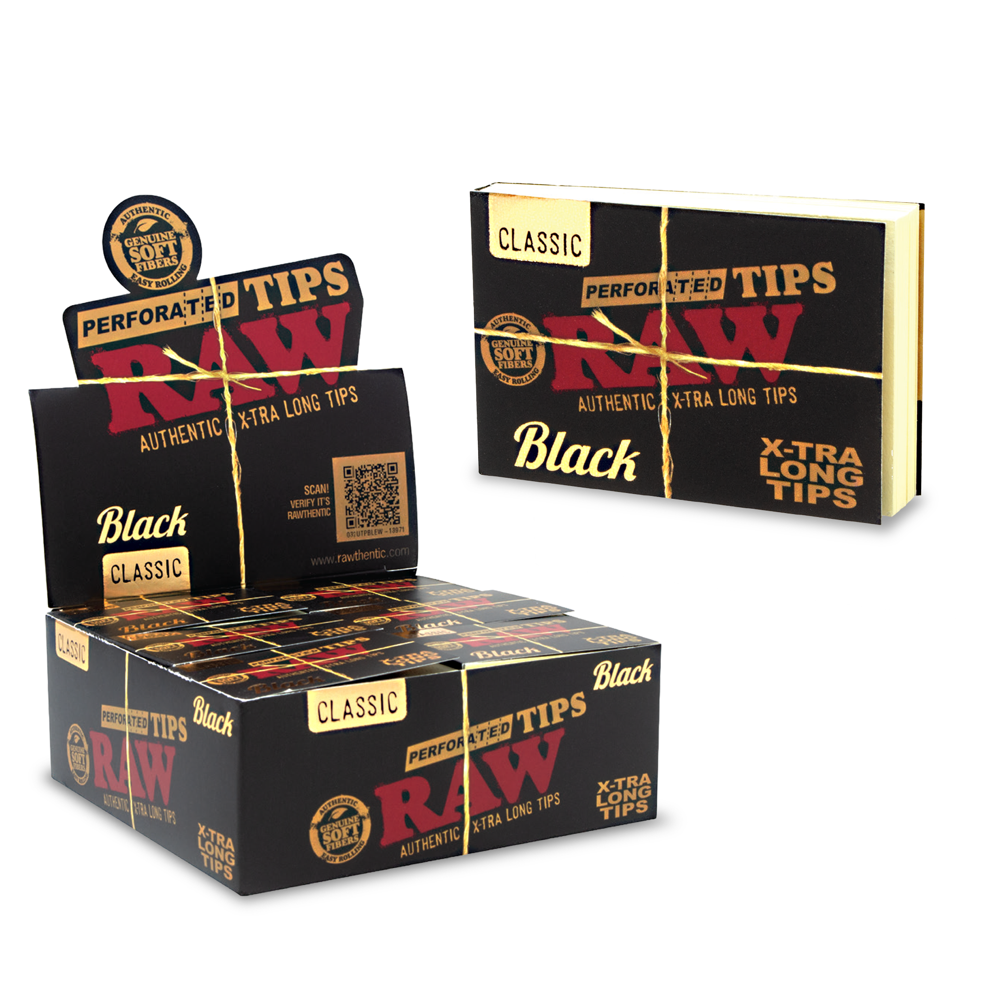 RAW Extra Long Black Tips Rolling Tips esd-official