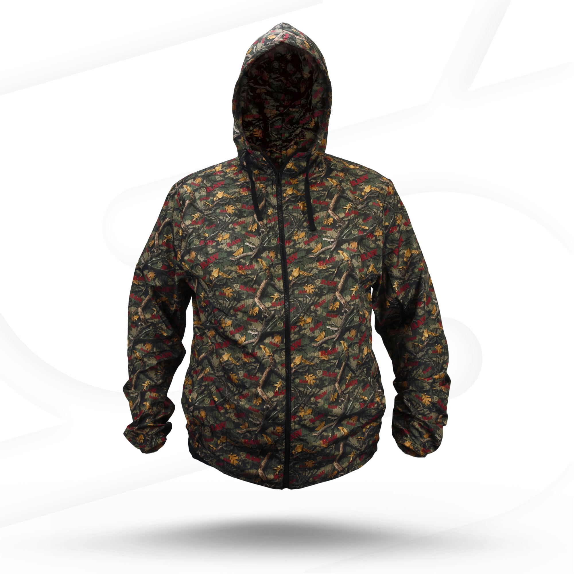 ★Binary01☆Needen Camo Windbreaker Lightweight Windbreaker Jacket | Independent Trading Company
