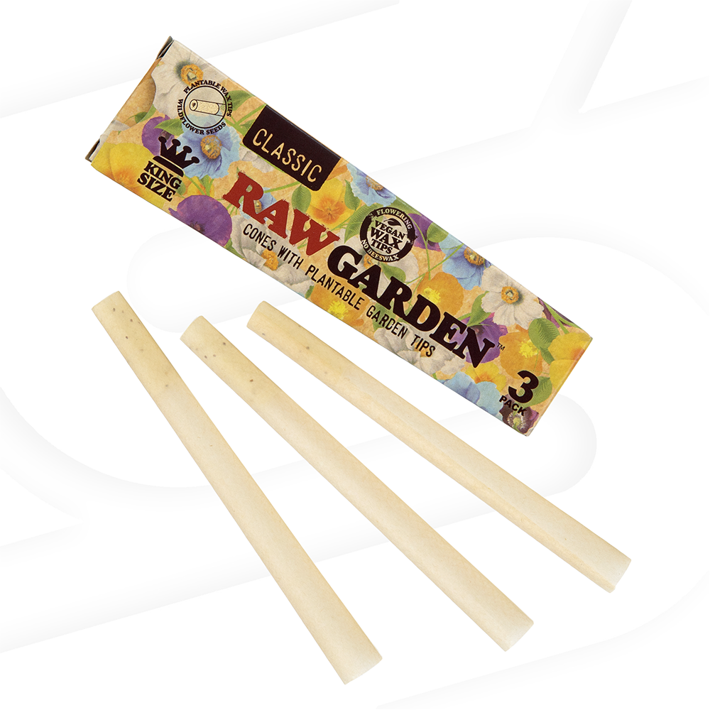 raw flower seed tips RAW Garden Cones - King Size