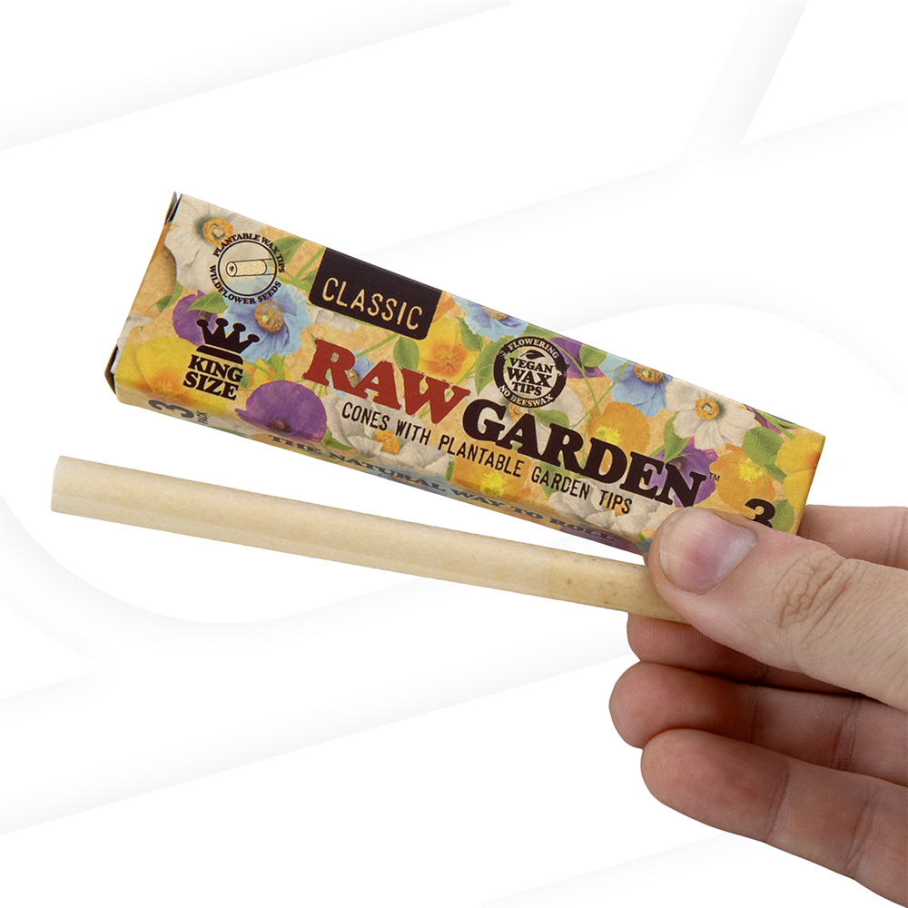 raw flower seed tips RAW Garden Cones - King Size
