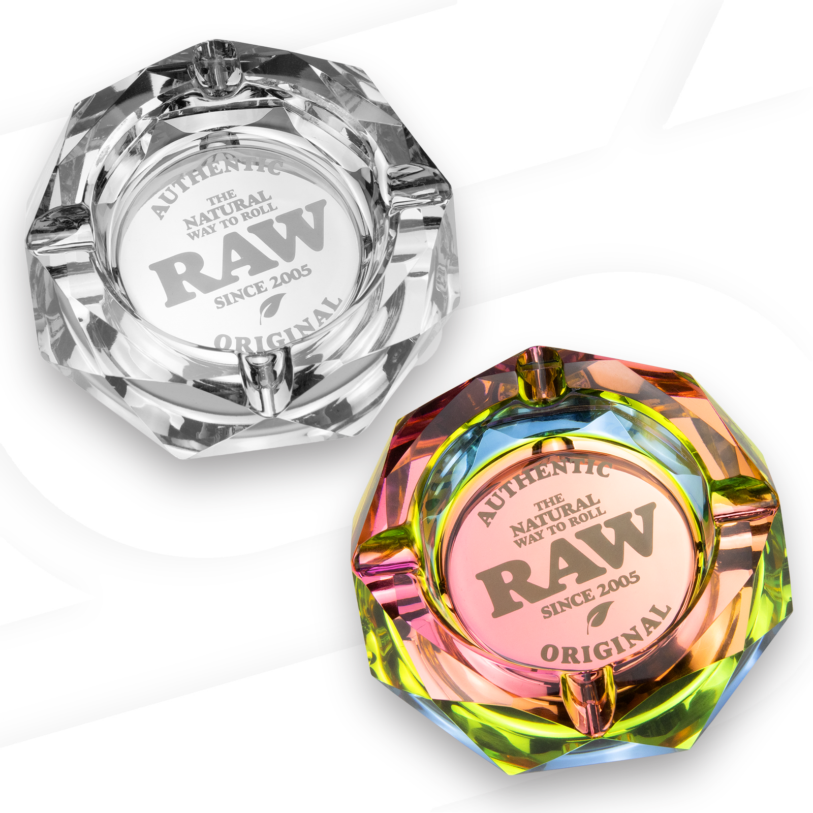 RAW Glass Ashtray Rolling Trays esd-official