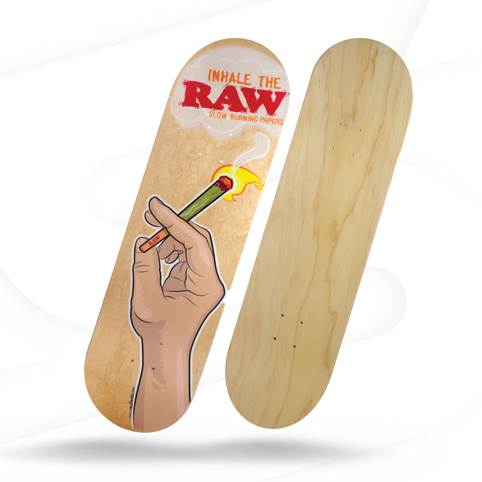 RAW Hand "Inhale The RAW" Skatedeck Lifestyle RAWU-LFXX-0090 esd-official