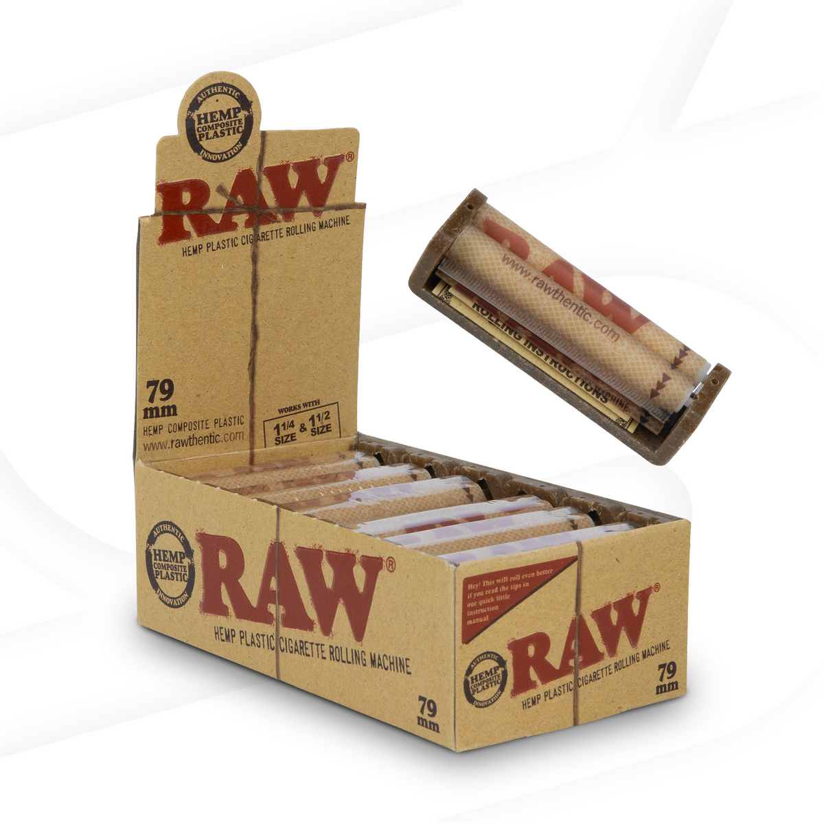 RAW Hemp Plastic Rollers Accessories RAWB-RARM-7901 esd-official